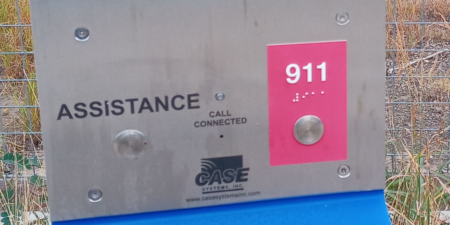 ADA-compliant emergency panel with 911 button