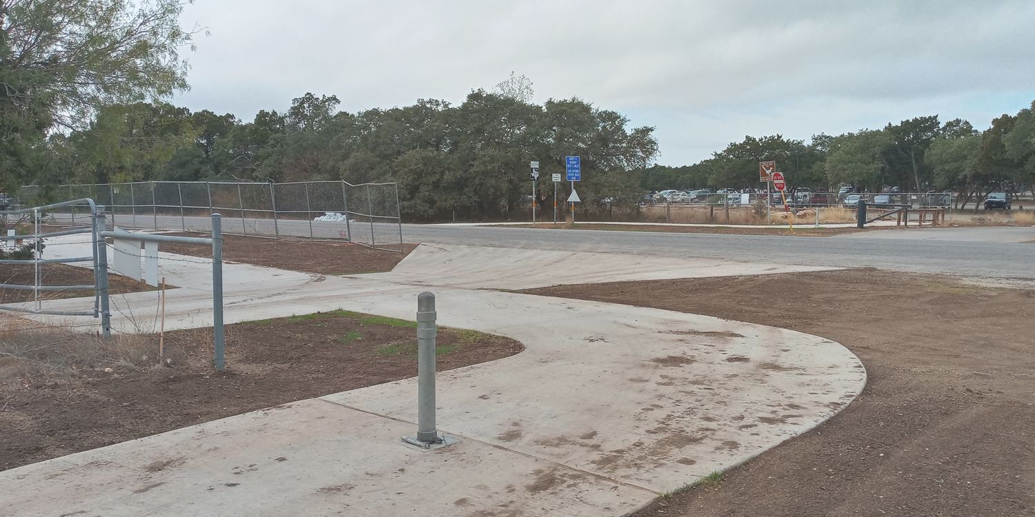 Salado Creek Greenway ends at Eisenhower Park after it crosses Northwest Military Drive