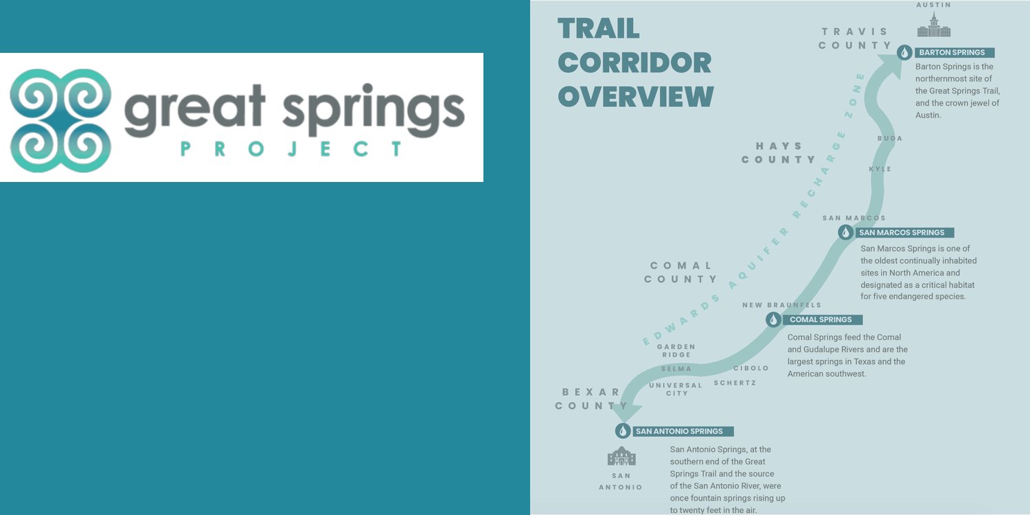 Great Spring Project logo and map—Graphics: Great Springs Project