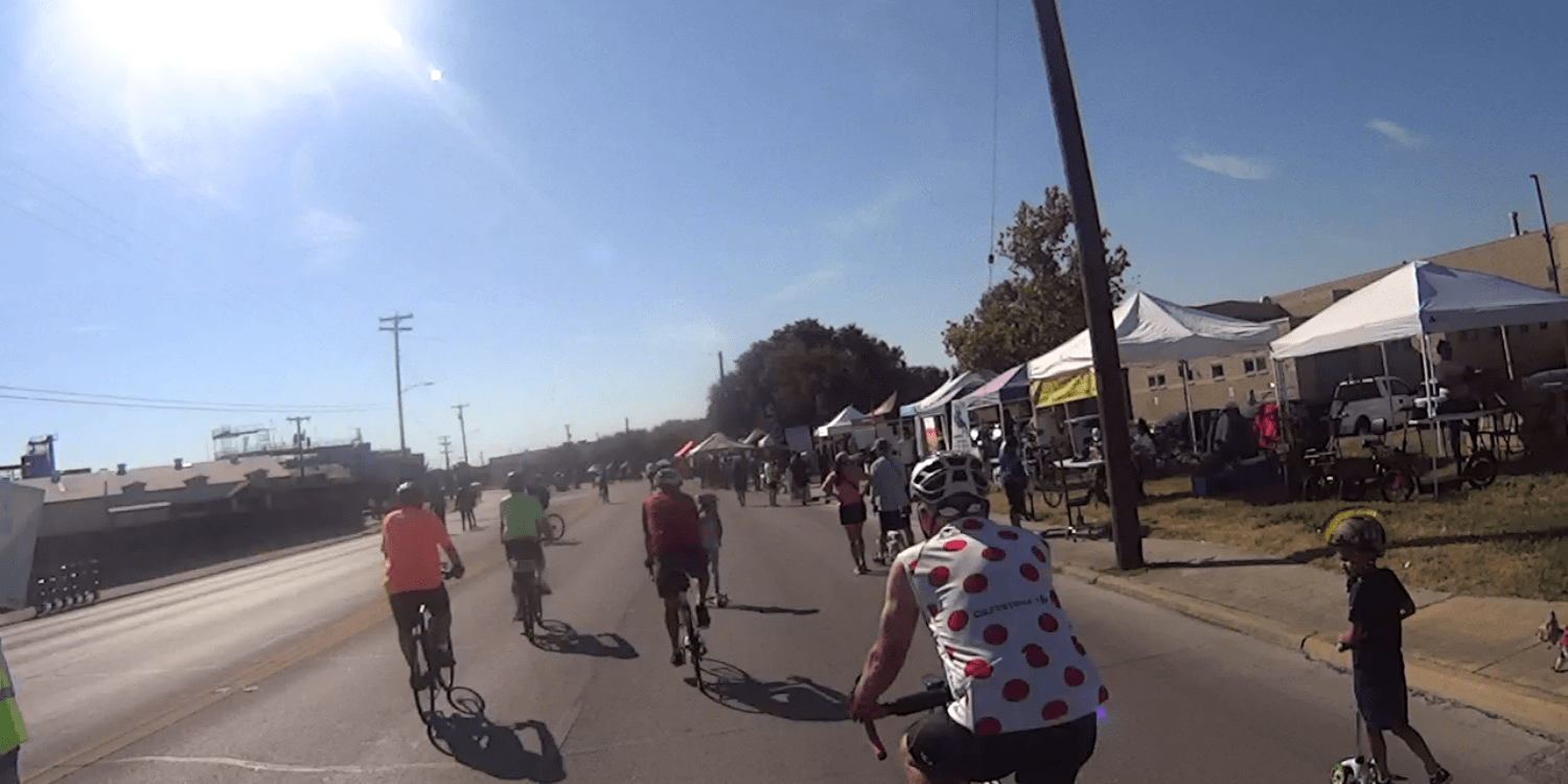 Cyclists ride the streets at Siclovia 2021, an event sponsored by YMCA